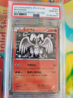 Pokemon Karte Card Reshiram Ex Battle Boost Ebb BW Pop 34 1. Ed japanese PSA 10 - Image 2