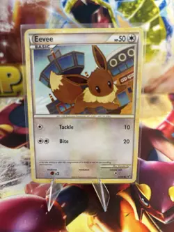 Pokemon TCG Eevee 47/90 HGSS Undaunted Common Regular Card - Image 1