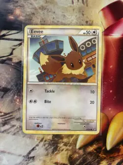Pokemon TCG Eevee 47/90 HGSS Undaunted Common Regular Card - Image 3
