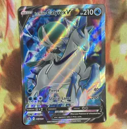 Pokemon TCG Ice Rider Calyrex V 163/198 Chilling Reign Ultra Rare FA Holo - Image 1