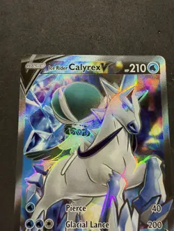 Pokemon TCG Ice Rider Calyrex V 163/198 NM Chilling Reign Ultra Rare Full Art - Image 3