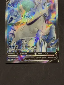 Pokemon TCG Ice Rider Calyrex V 163/198 NM Chilling Reign Ultra Rare Full Art - Image 4