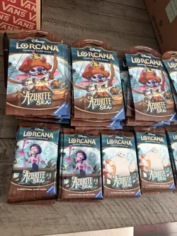 Lot Of 15 disney Lorcana TCG AZURITE SEA BOOSTER - Image 1