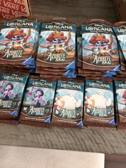 Lot Of 15 disney Lorcana TCG AZURITE SEA BOOSTER - Image 2