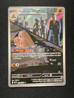 Pokemon TCG Team Rocket's Dugtrio 239/217- Illustration Rare - Ascended Heroes 2 - Image 2