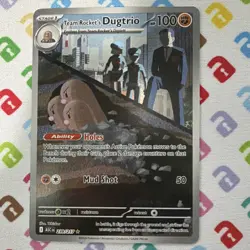 TCG Pokemon Team Rocket's Dugtrio 239/217 Illustration Rare ME: Ascended Heroes - Image 1