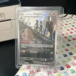 TCG Pokemon Team Rocket's Dugtrio 239/217 Illustration Rare ME: Ascended Heroes - Image 3