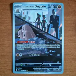 Team Rocket's Dugtrio 239/217 Ascended Heroes Illustration Rare Art Pokemon TCG - Image 1
