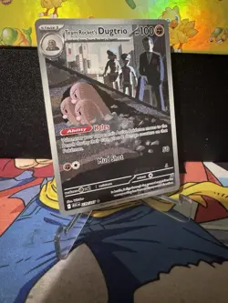 Team Rocket's Dugtrio 239/217 Illustration Rare - Ascended Heroes Pokemon TCG - Image 1