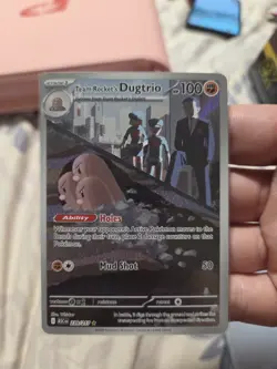 Team Rocket's Dugtrio 239/217 Illustration Rare - Ascended Heroes Pokemon TCG - Image 1