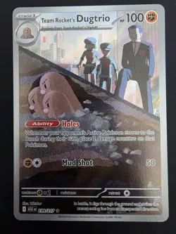 Pokemon TCG Team Rocket's Dugtrio 239/217 Illustration Rare Ascended Heroes Mint - Image 1