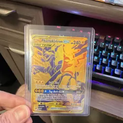 Pikachu & Zekrom GX SM168 SM Ultra Rare Full Art Holo Tag Team Pokemon Card - Image 1