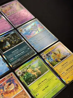 Pokemon Prismatic Eevee + Evolutions TCG 9-Card Reverse Holo/Holo Lot - Image 2