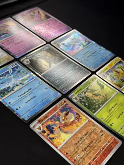 Pokemon Prismatic Eevee + Evolutions TCG 9-Card Reverse Holo/Holo Lot - Image 3