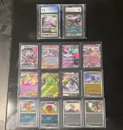 Lot Of 14 Japanese Pokemon Cards (2 Graded) Ex, V, Poke ball, AR - Image 1