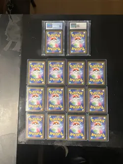 Lot Of 14 Japanese Pokemon Cards (2 Graded) Ex, V, Poke ball, AR - Image 2
