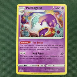 DOUBLE WHOLE SWIRLS 🌀💫 Polteageist SWSH081 Promo Cosmos Holo Pokemon Card - Image 4