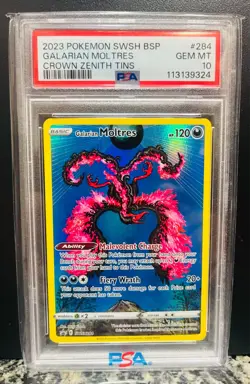 Galarian Moltres SWSH284 SWSH: Sword & Shield Promo Cards Holo Psa 10 - Image 1