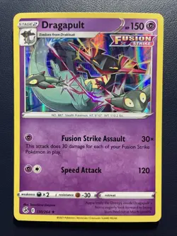 1x Dragapult 130/264 Rare Holo | Fusion Strike | Pokemon Card Near Mint - Image 1