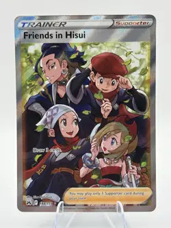 Pokemon TCG Crown Zenith Friends in Hisui Full Art Holo Ultra Rare Card 148/159 - Image 1