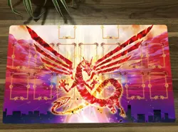 YGO Crimson Dragon TCG CCG Play Pad Table Playmat Trading Card Game Mat Mousepad - Image 1