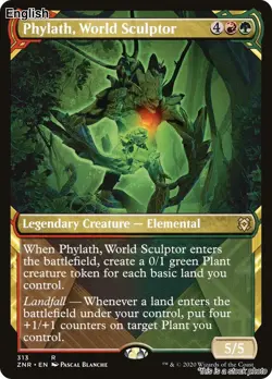 MTG Phylath, World Sculptor (Showcase) [ZNR - 313] LP - Image 1