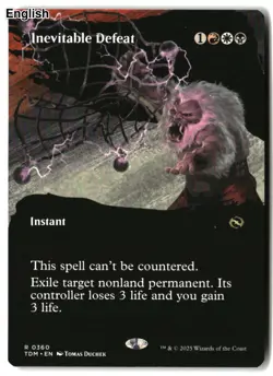 MTG Inevitable Defeat (Borderless) [TDM - 360] LP - Image 2