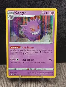 Gengar 085/202 Holo Rare Sword & Shield Pokemon Holo Near Mint - Image 1