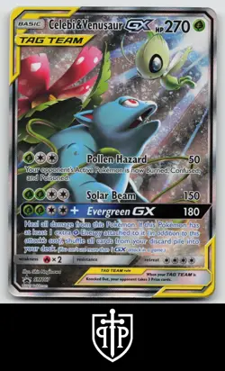 Pokemon - Celebi & Venusaur GX - SM167 Sun & Moon Promo - Holo Promo - NM - Image 1