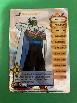 Dragon Ball Z CCG Piccolo HOLO FOIL Rare 197 LV1 Hi-Tech Card DBZ Authentic - Image 2