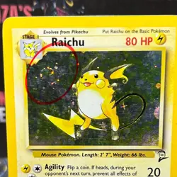 Raichu 16/130 SWIRL🌀Holo Rare Pokemon Base Set 2 - Image 2