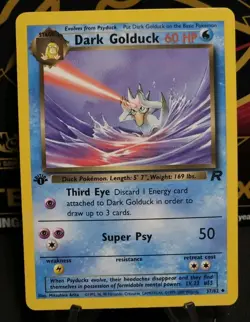 Pokemon Dark Golduck #37, Team Rocket 1st Edition, Vintage Wizards Of The Coast - Image 1