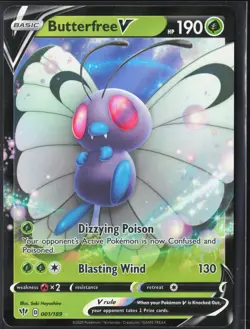 Butterfree V #1/189 2020 Darkness Ablaze Holo - Image 1