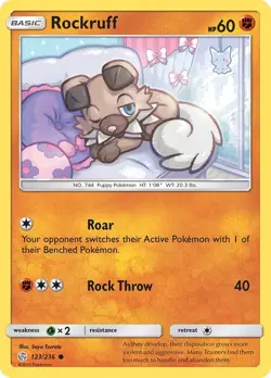 Rockruff [SM12 - 123/236] SM - Cosmic Eclipse - NM - Image 1