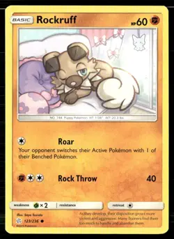 Rockruff [SM12 - 123/236] SM - Cosmic Eclipse - NM - Image 2