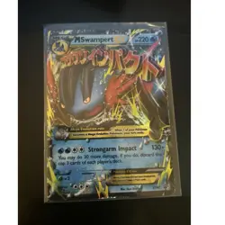 Pokemon M Swampert EX XY87 XY Promo Holo Mega Water 220 HP English TCG - Image 1