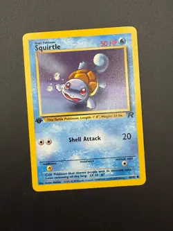 Pokemon Squirtle 1st Edition Common Team Rocket 68/82 LP - Image 1