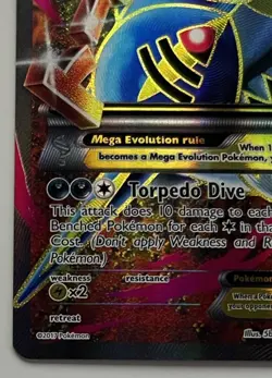 Pokemon TCG M Sharpedo EX XY200A Alternate Art Promo Holo ENG 210HP - Image 4