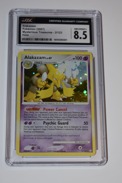 2007 Pokemon Alakazam 2/123 Mysterious Treasures Holo CGC 8.5 NM/MINT+ - Image 1