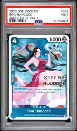 2023 ONE PIECE JUDGE PACK VOLUME 1 059 BOA HANCOCK PSA 9 MINT - Image 1
