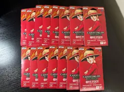 One Piece TCG OP-13 Carrying On His Will Sleeved Booster Pack Lot of 15 SEALED - Image 1