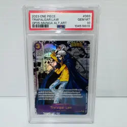 PSA 10 Trafalgar Law OP05-069 Manga - English - Graded One Piece Card - Image 1