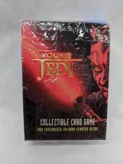 Lot Of (2) Young Jedi Starter Decks The Jedi Council Menace Of Darth Maul - Image 3