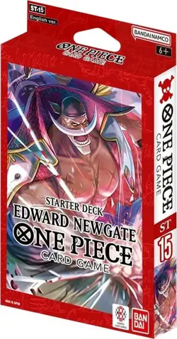 BANDAI: One Piece Card Game - Starter Deck Edward Newgate (RED) ST-15 SEALED - Image 1