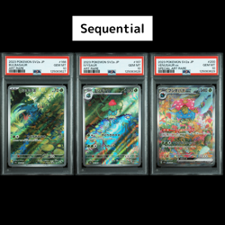 SEQ PSA 10 Venusaur Bulbasaur Ivysaur sv2a Pokemon Card 151 Japanese - Image 1