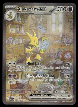 Pokemon Cards Alakazam ex 201/165 151 Special Illustration Rare NM - Image 1