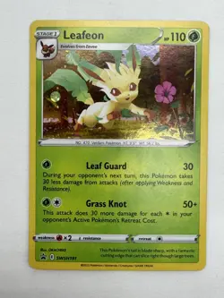 Leafeon Swsh191 Black Star Promo Sword & Shield Promo Cards Cosmo Holo - NM - Image 2