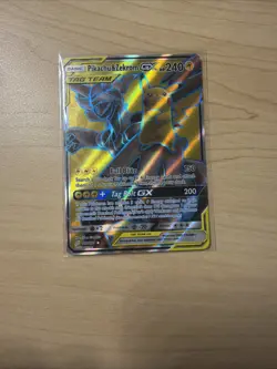 Pikachu & Zekrom GX Full Art Ultra Rare Holo 162/181 Sm-Team Up Pokemon Card - Image 1