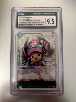 TONY TONY CHOPPER OP02-034 STORE CHAMPIONSHIP One Piece - CGC 9.5 - Image 1
