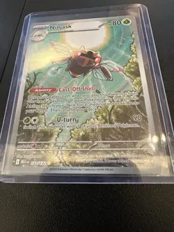 Pokemon TCG Mega Evolution Ninjask Illustration Rare Card 137/132 - Image 1